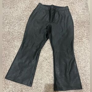 SPANX Black Faux Leather Pants